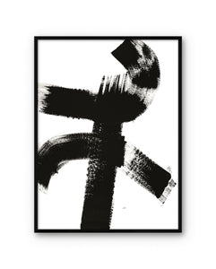 Art poster I Took Off by Malene Birger with black frame