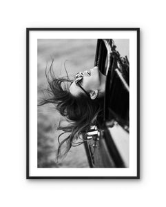 Art poster Joy Ride by Olivier Yoan with black frame