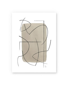 Art Poster Crossed Lines by Berit Mogensen Lopez without frame