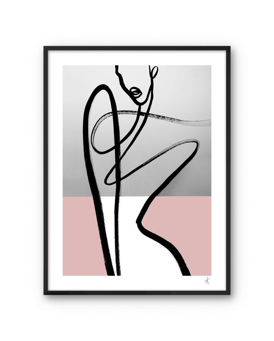 Art Poster Player by Peytil with black frame