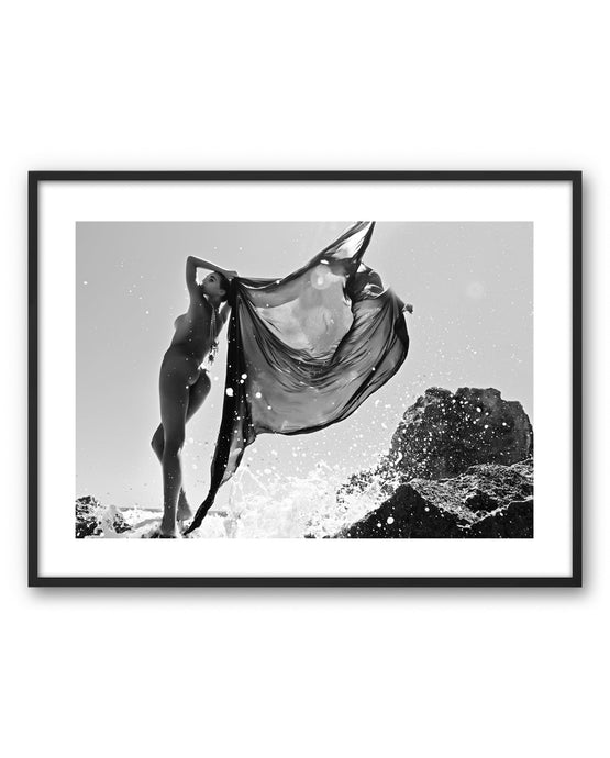Art Poster Breeze by Oscar Munar with black frame
