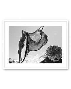 Art Poster Breeze by Oscar Munar with white frame