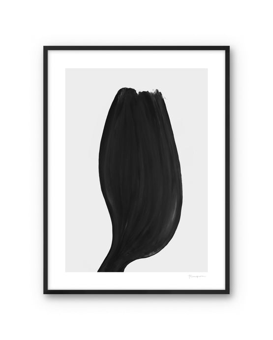 Art Poster Black Lotus by Carl Thompson with black frame