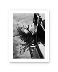 Art poster Joy Ride by Olivier Yoan with white frame
