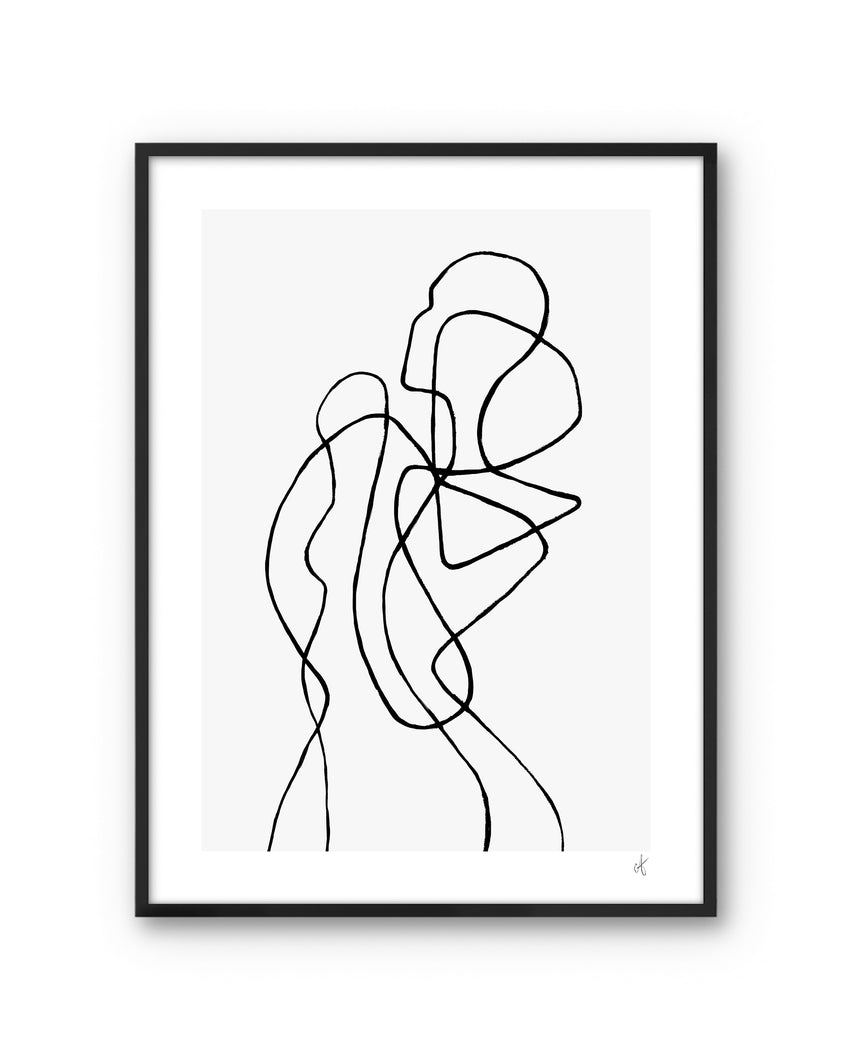 Art Poster Figuratone by Peytil with black frame