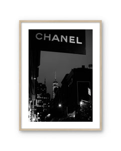Art poster Midnight by Johan Lygrell with oak frame