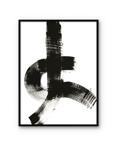 Art Poster On My Way by Malene Birger with black frame