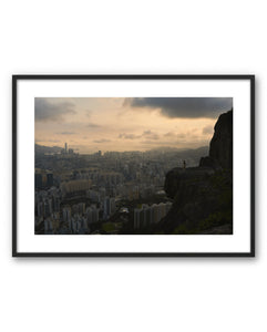 Art Poster New Tomorrow by Olivier Yoan with black frame