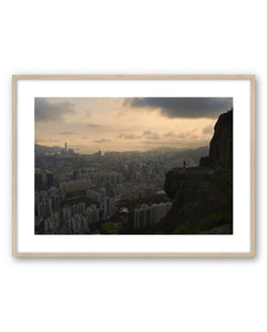Art Poster New Tomorrow by Olivier Yoan with black frame