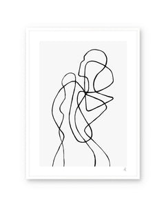 Art Poster Figuratone by Peytil with white frame