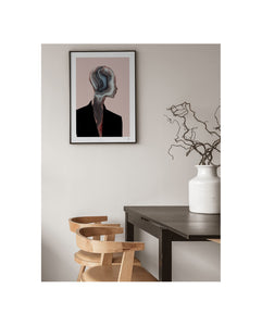 Interior Art Poster Purpose by Peytil with black frame