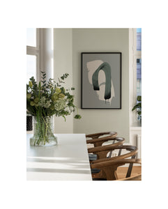 Art Poster Fluent No.6 by Carl Thompson with black frame