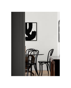 Interior Art poster I'm Playing by Malene Birger with black framr